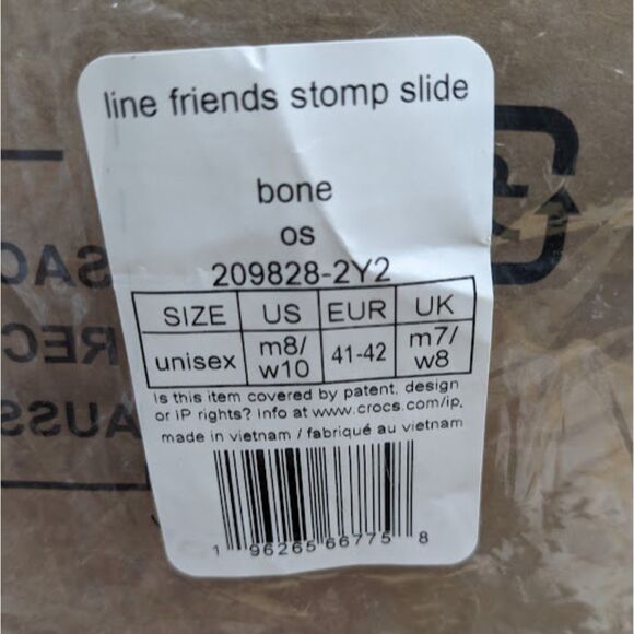 Crocs LINE FRIENDS Pink Stomp Platform Slide Sandals with Jibbitz Charms W10/M8 - Picture 13 of 13